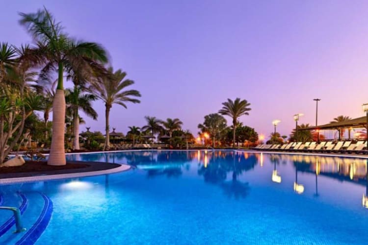 Pool in evening